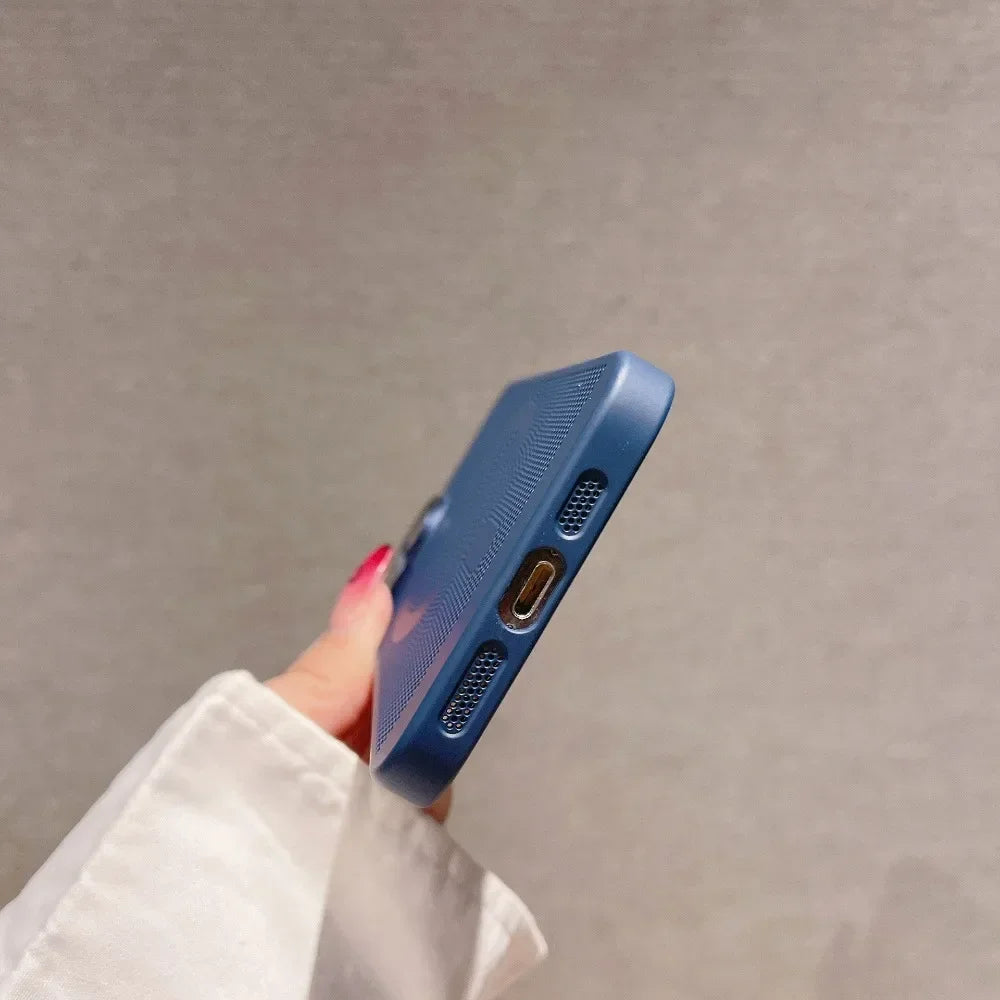 Funda de lujo mate para teléfono con disipación de calor | Protectora y elegante