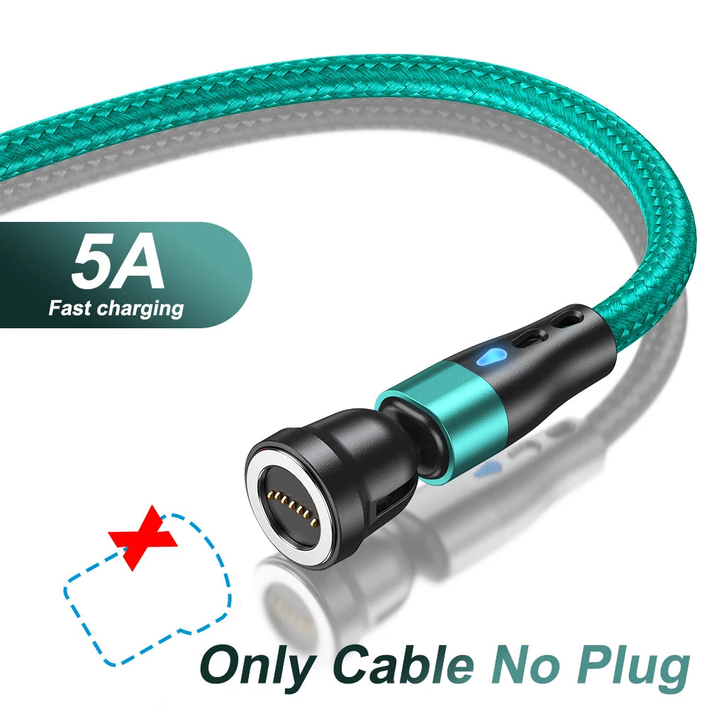 5A Magnetic Fast Charging Cable | 540° Rotating Design
