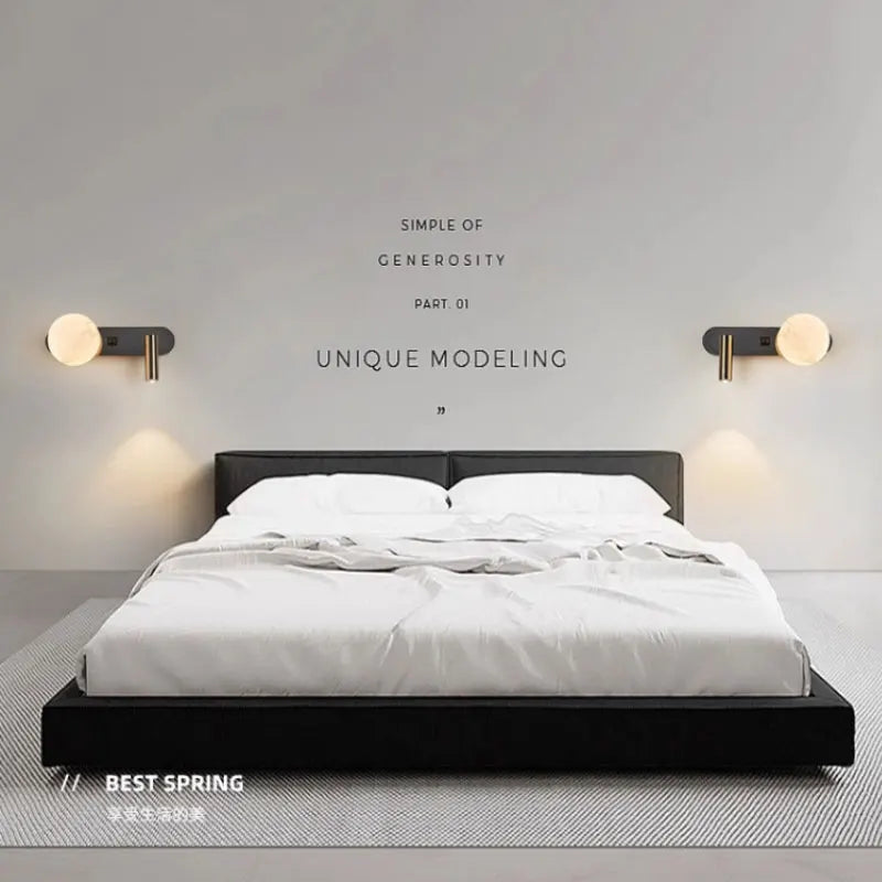 Lámpara de pared nórdica moderna en blanco y negro | Iluminación minimalista para el hogar