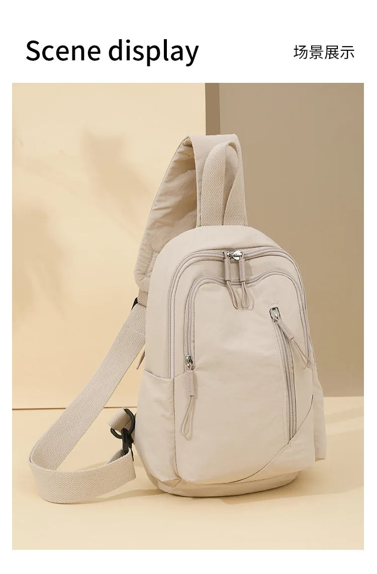 Lightweight Waterproof Casual Crossbody Bag | Large Capacity Sling Backpack