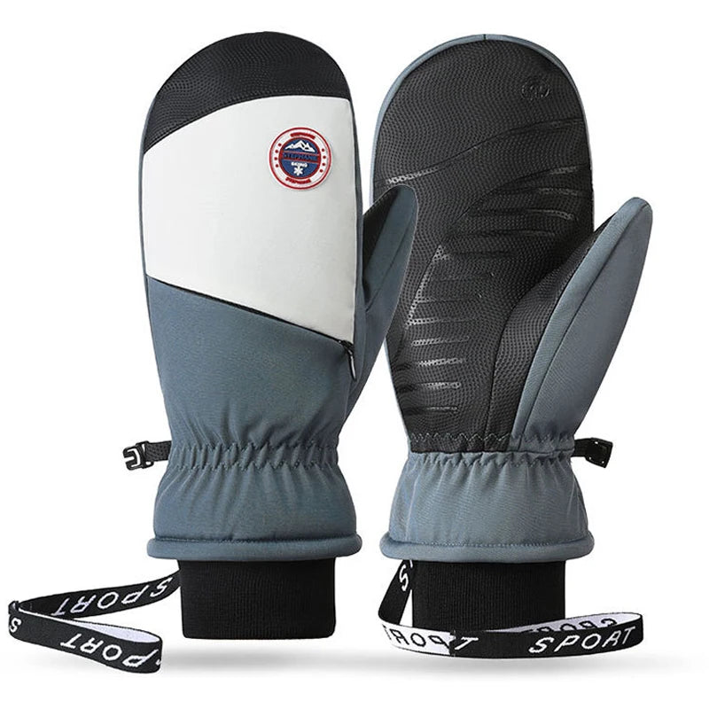 Windproof Touch Screen Ski Gloves Warm Outdoor Sports Non-Slip Cycling Gloves for Men and Women