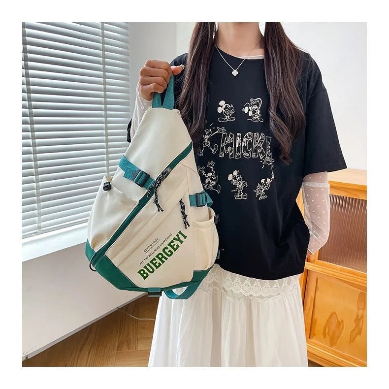 Trendy Portable Nylon Crossbody Bag for Travel & Sports