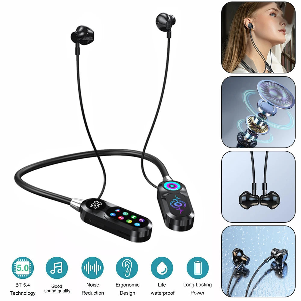 Wireless Bluetooth 5.4 Headset | HiFi Sound Quality Earbuds
