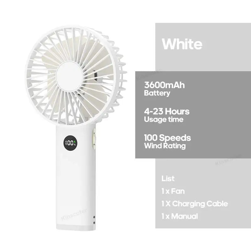 Portable Mini USB Hand Fan | Rechargeable with Night Light
