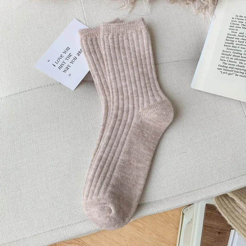 Cozy Thermal Crew Socks for Women | Luxurious Cashmere & Wool