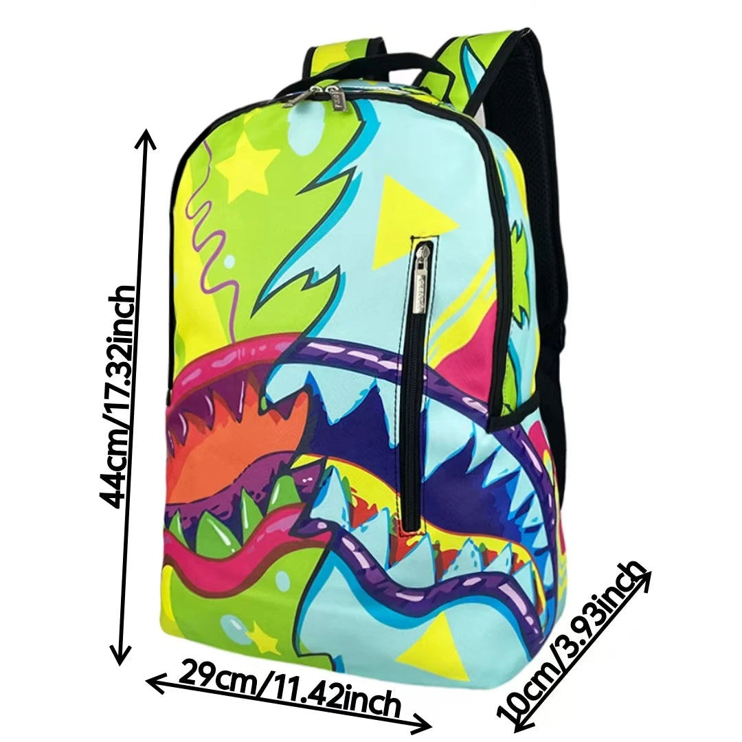 Trendy Street-Style Backpack | Large-Capacity Travel Bag