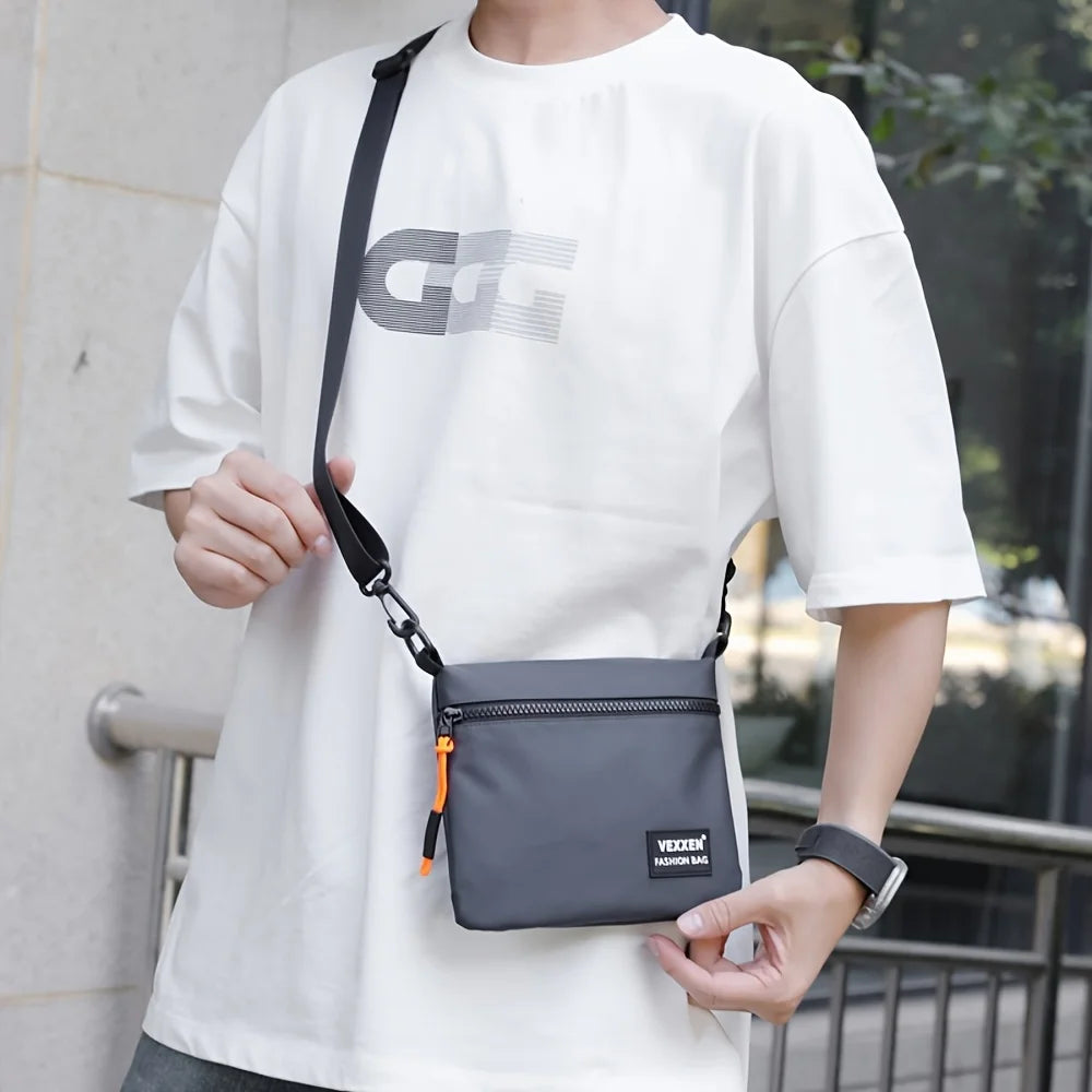 Trendy Unisex Multi-Layer Crossbody Bag | Water-Resistant Style