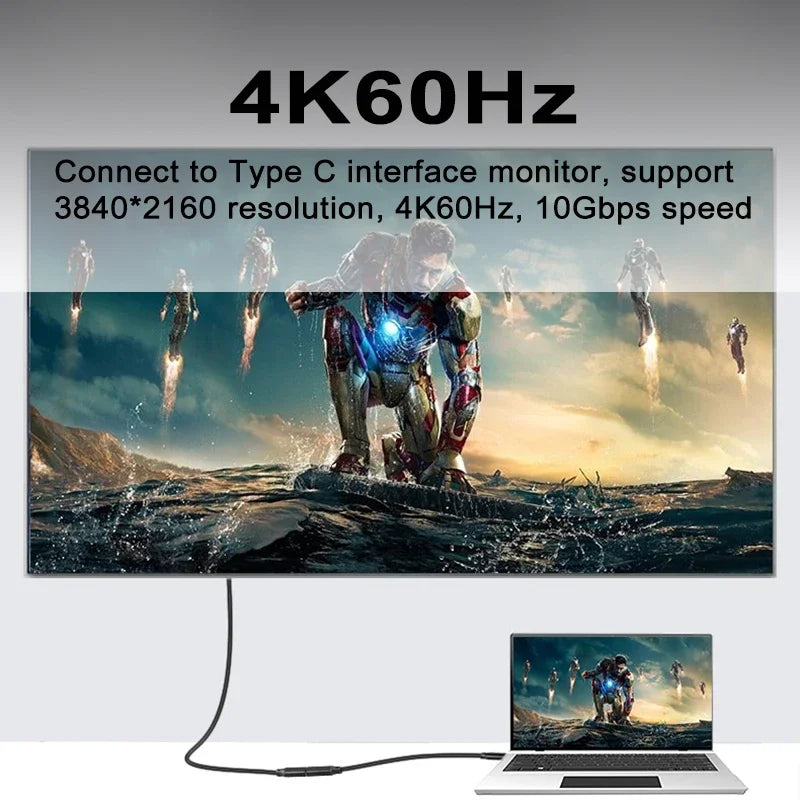 USB Type-C Extension Cable 10Gbps | High-Speed Charging & Data