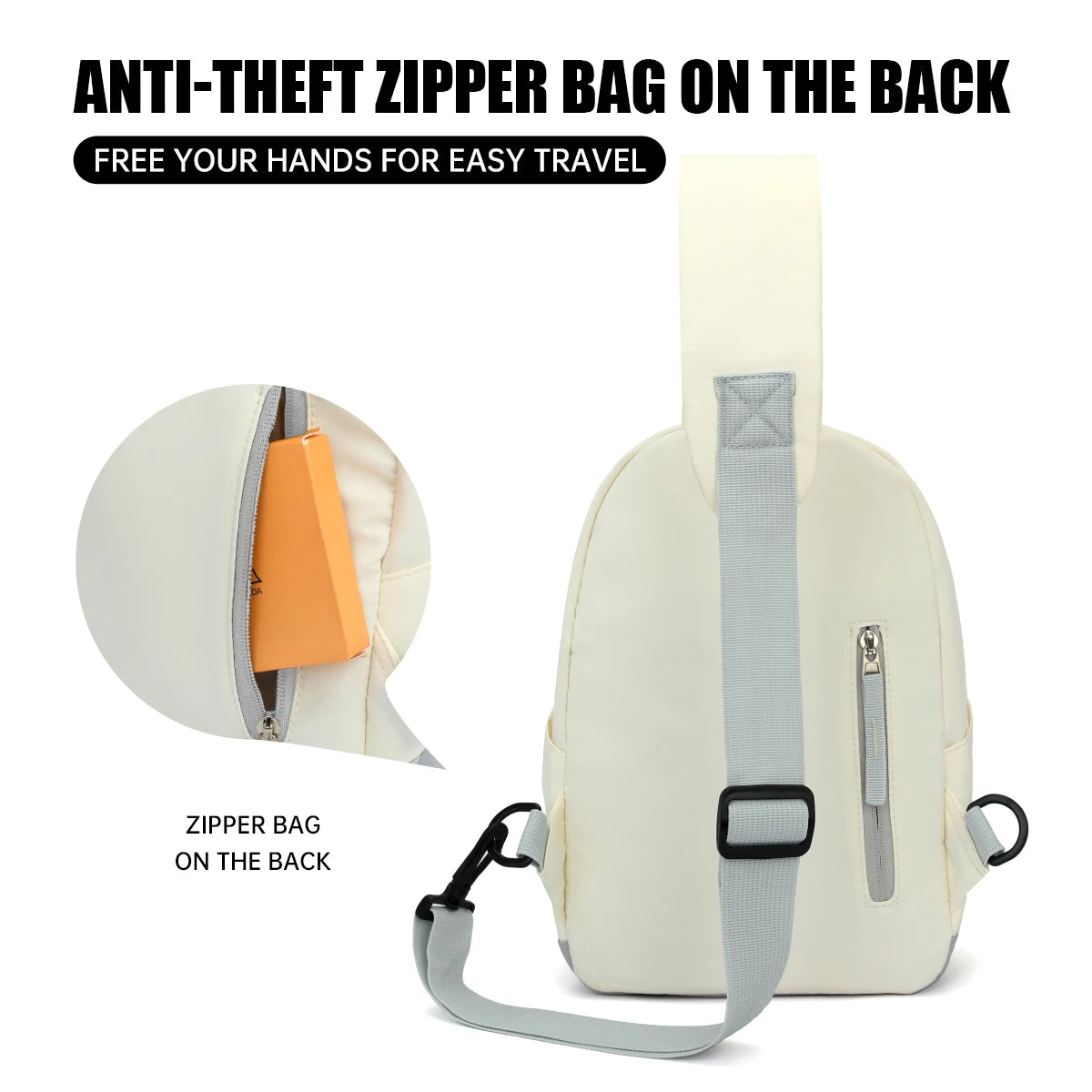 Men's and Women's Lightweight Crossbody Bag for Outdoor Adventures