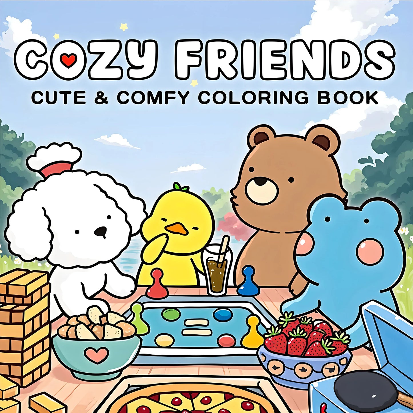 Adult Cat Moments Coloring Book | Relaxation & Fun Gift