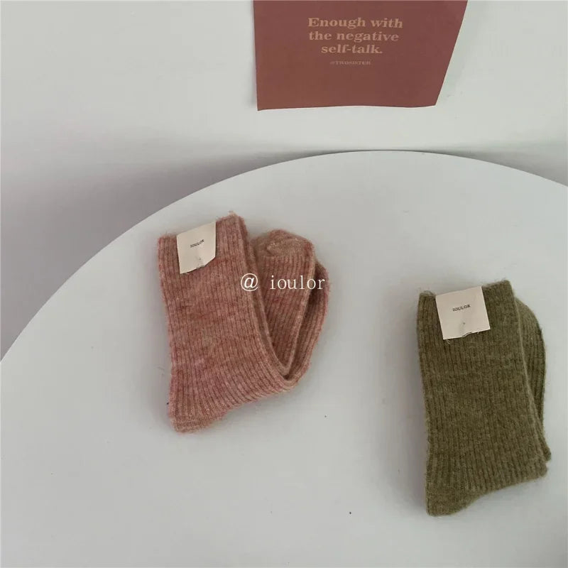 Warm Long Wool Cashmere Thermal Socks for Women | Cozy Comfort