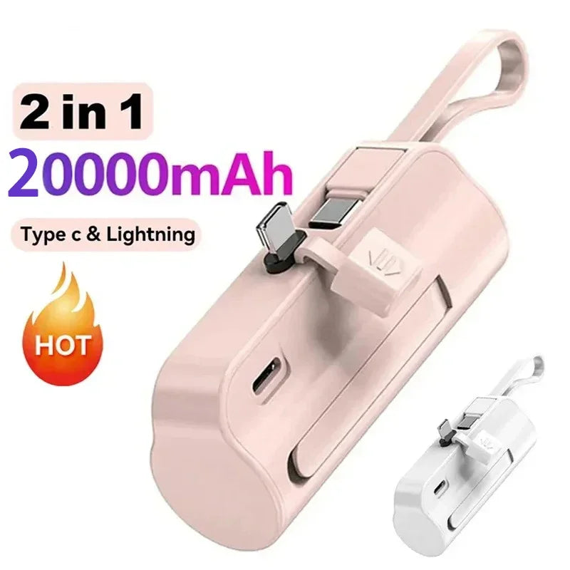 20000mAh Mini Portable Power Bank - High-Capacity External Battery