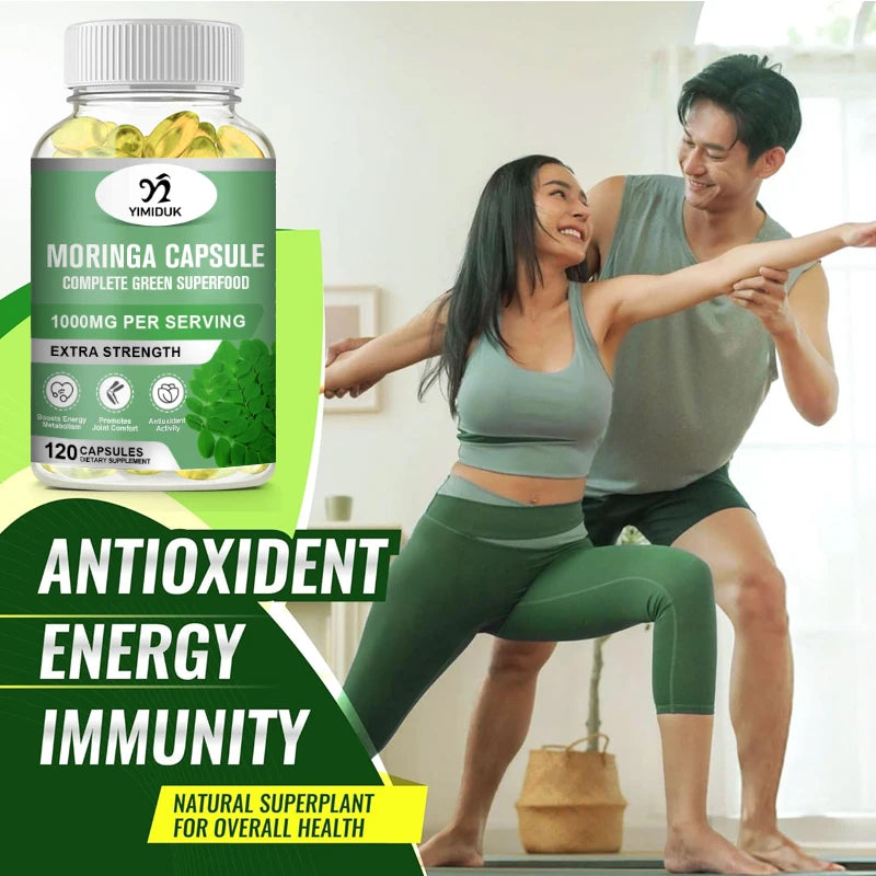 Pure Moringa Oleifera Capsules | Support Skin Glow & Energy