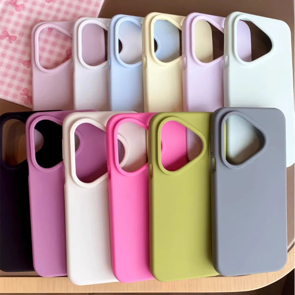 Liquid Silicone Phone Case For Huawei Pura 80 Pro Pura 70 P60 P50 P40 P30 Pro Mate 70 60 50 Luxury Soft Skin Smooth Cover Funda