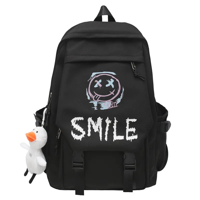 Kawaii Large Capacity Pocket Front Backpack | Stylish School Bag
