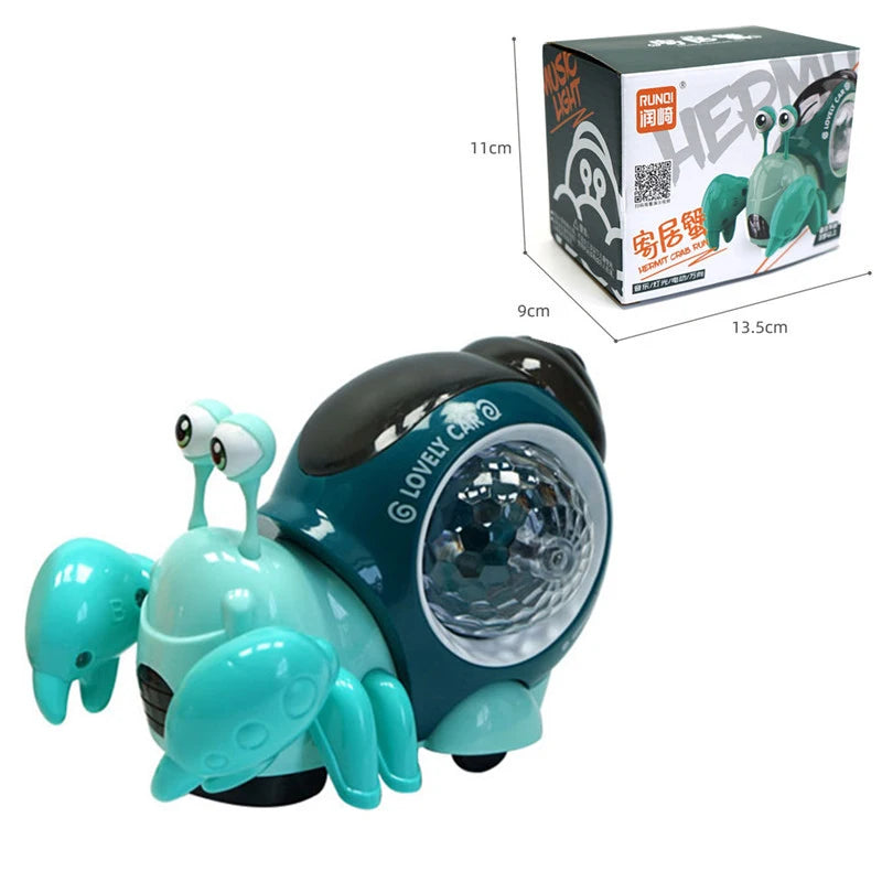 Interactive Musical Crawling Crab Toy for Baby Development