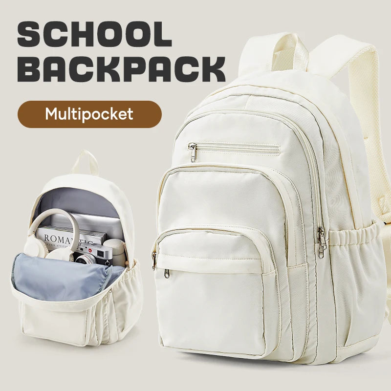 Stylish Casual Backpack for Teens | Versatile Multi-Pocket Bag