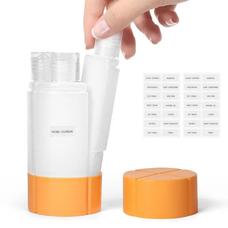 4-in-1 Leak-Proof Travel Bottle Set | Perfect for Gym and Camping