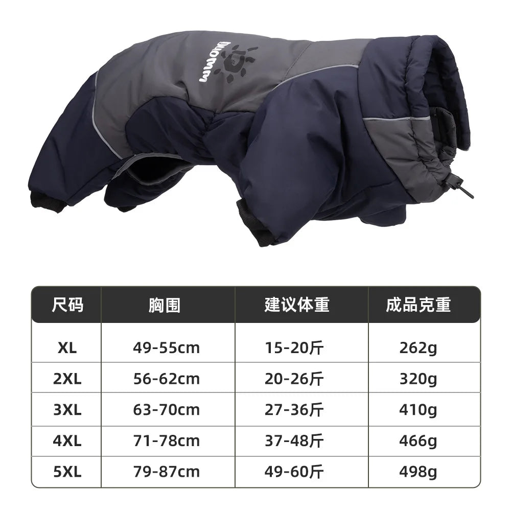 Large Dog Jacket | Reflective Waterproof Coat for Outdoor Safety