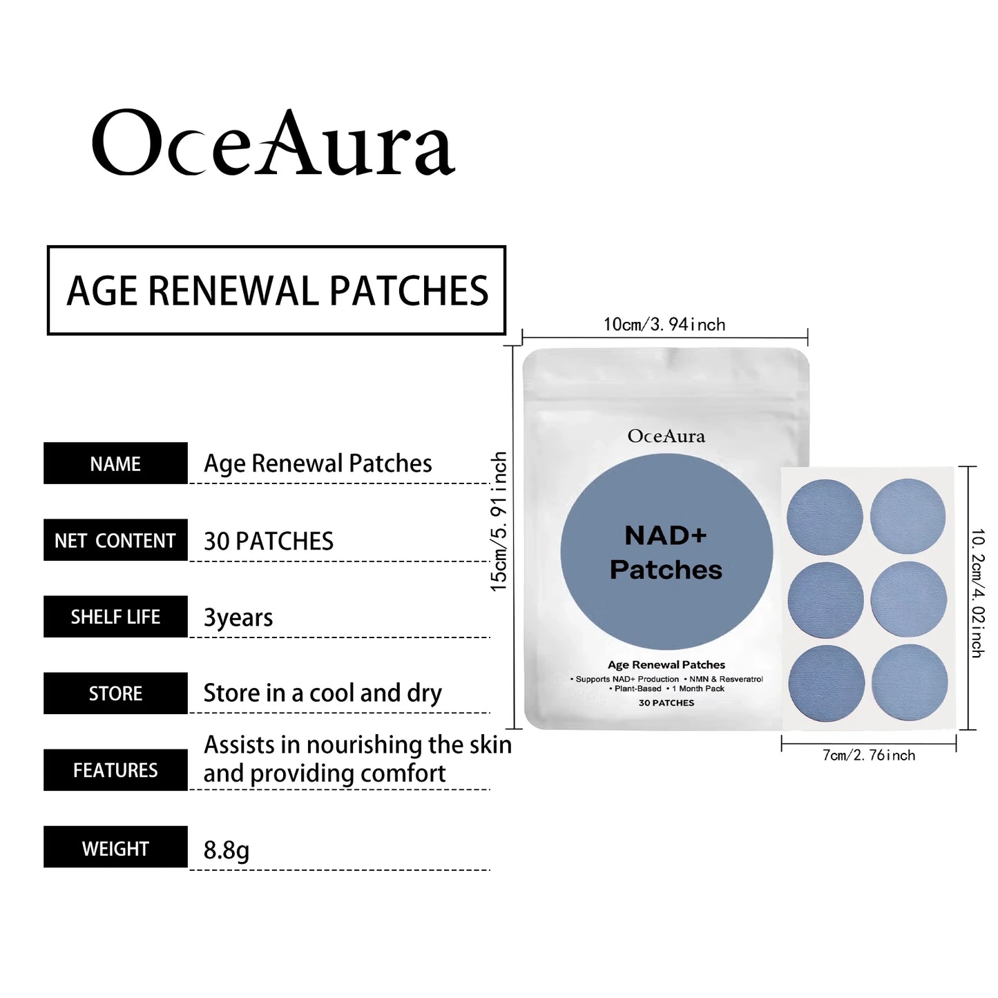 Nourishing Body Care Patches for Revitalized Skin | Free Shipping