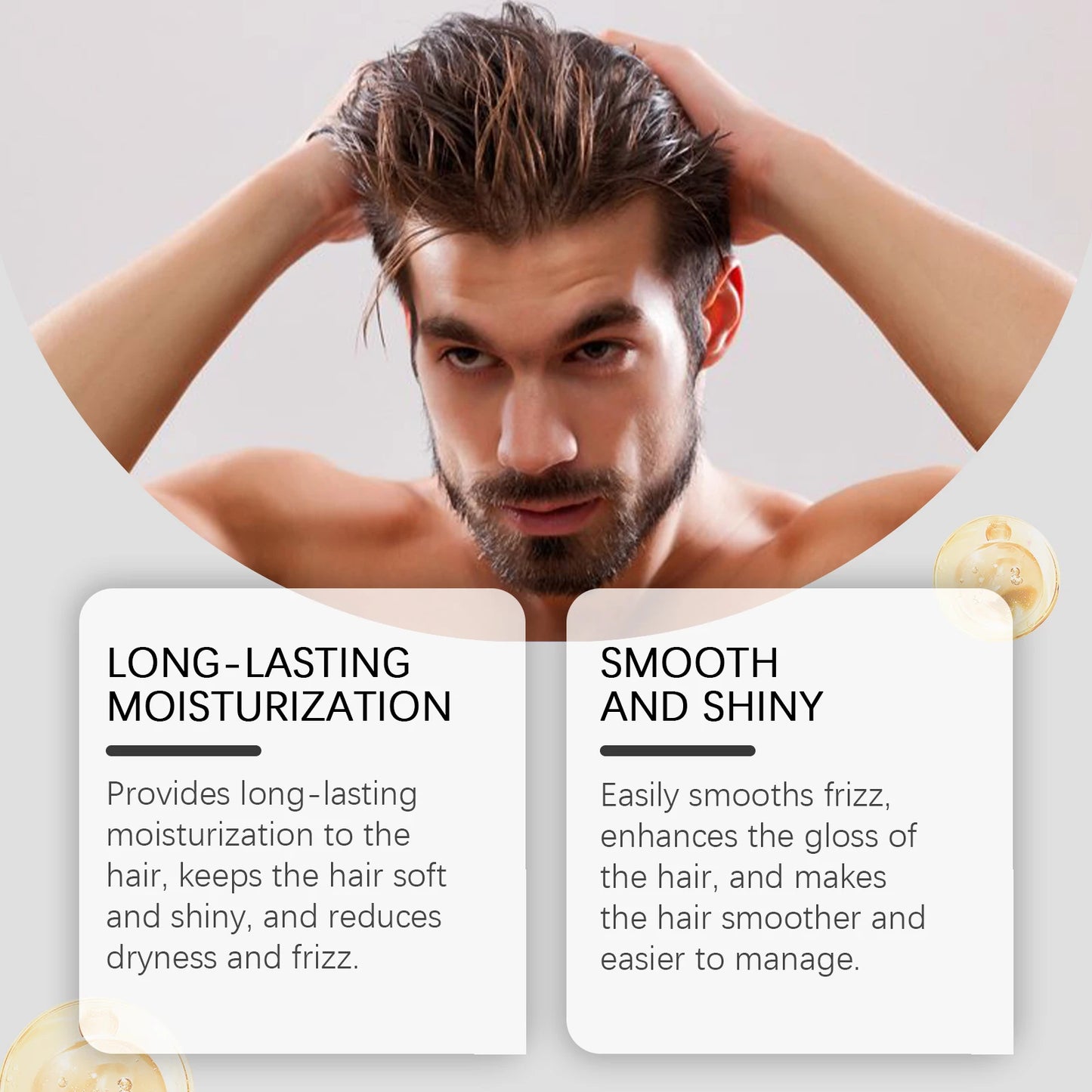 Moisturizing Hair Gel for Dry & Frizzy Hair | Lightweight & Smooth