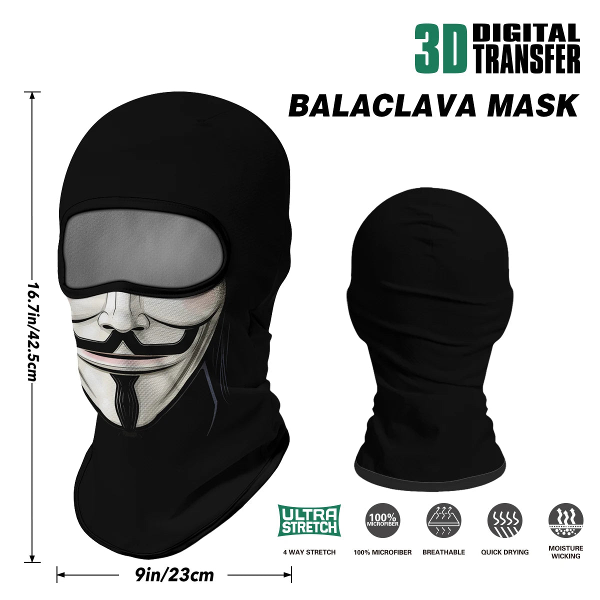 Unisex Full Face Balaclava Motorcycle Mask | Summer Sun Protection