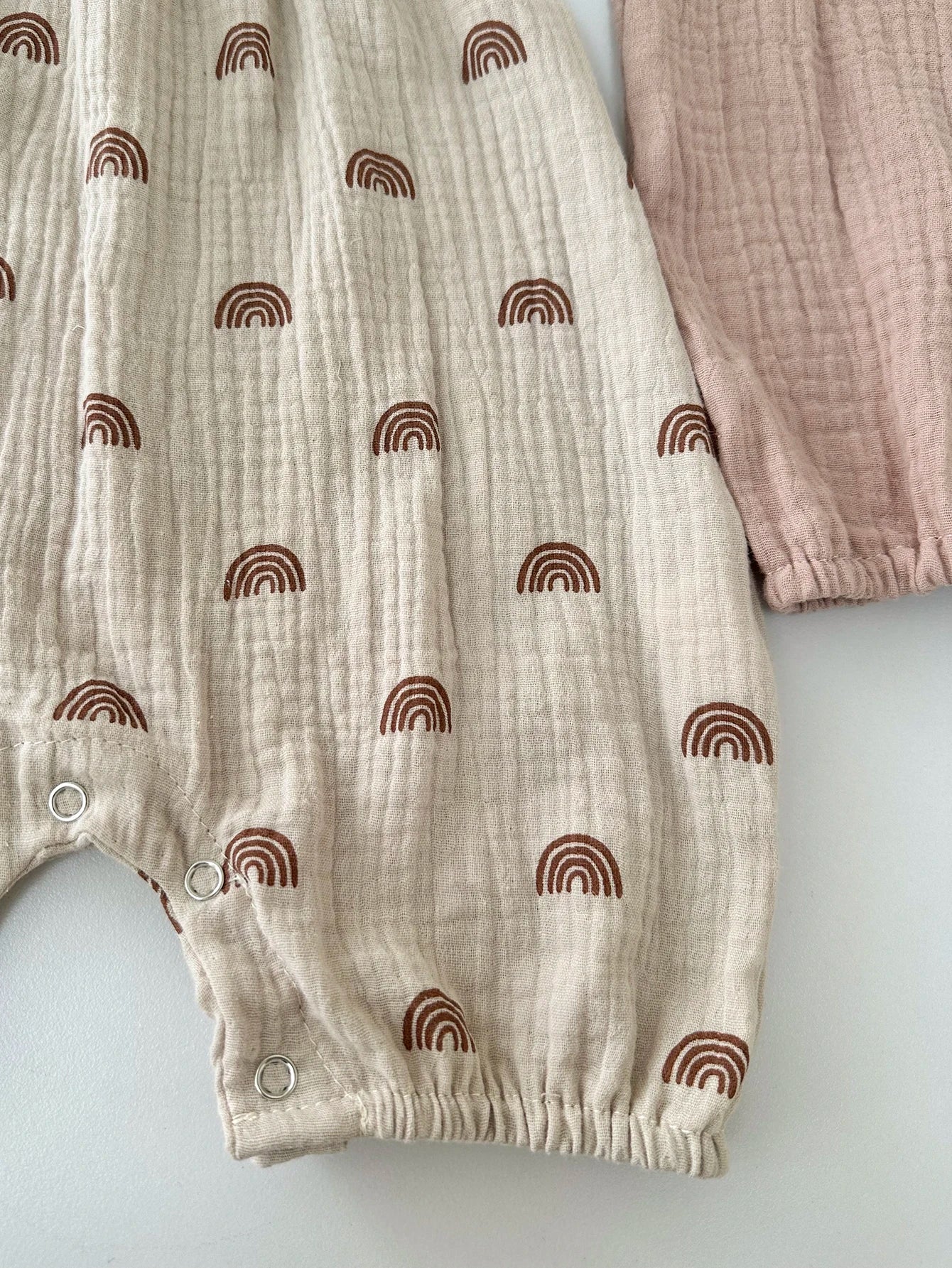 2pcs Baby Romper Suit | Colorful Rainbow Dandelion Summer Outfit