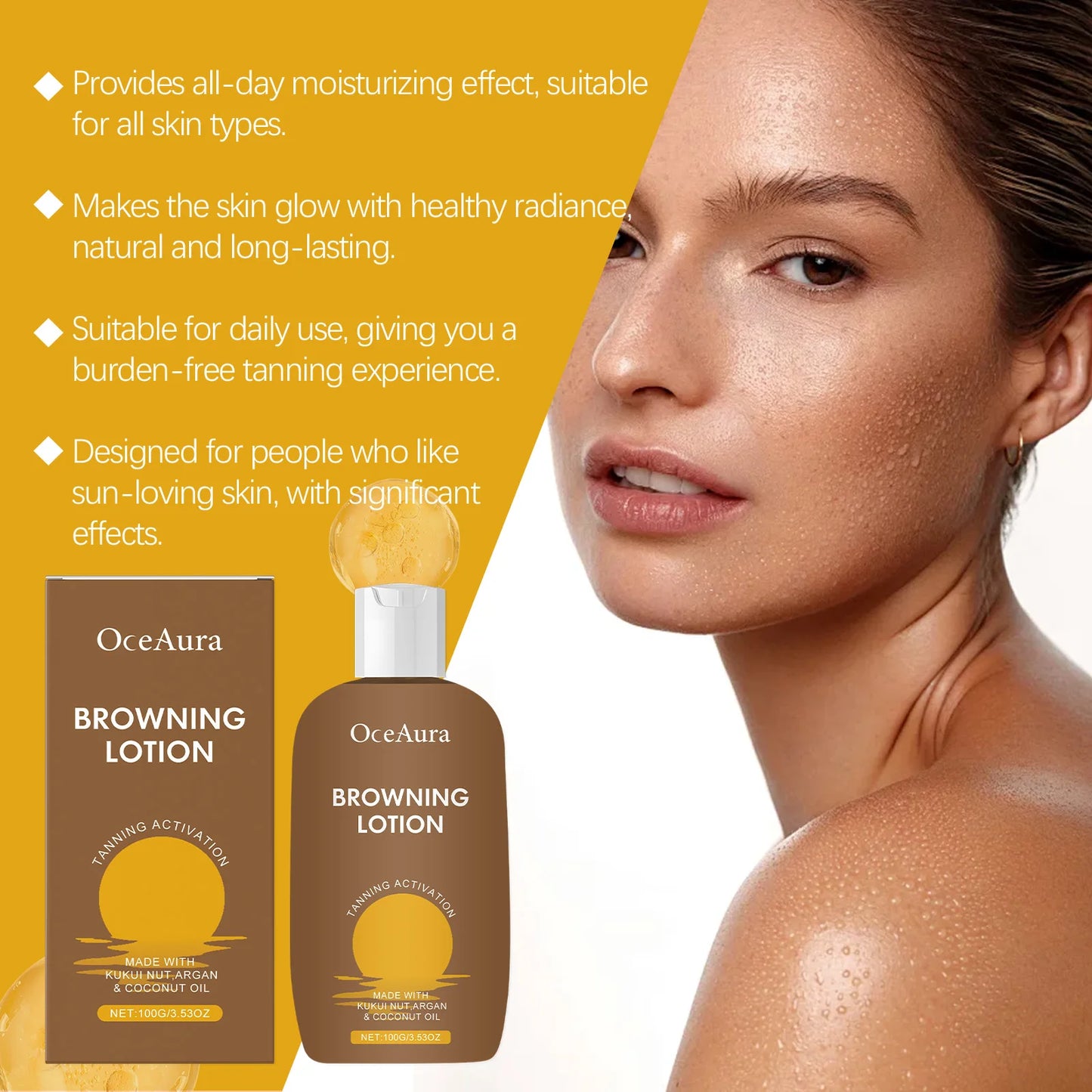 Sunless Self Tanning Cream | Natural Bronzer for Radiant Skin