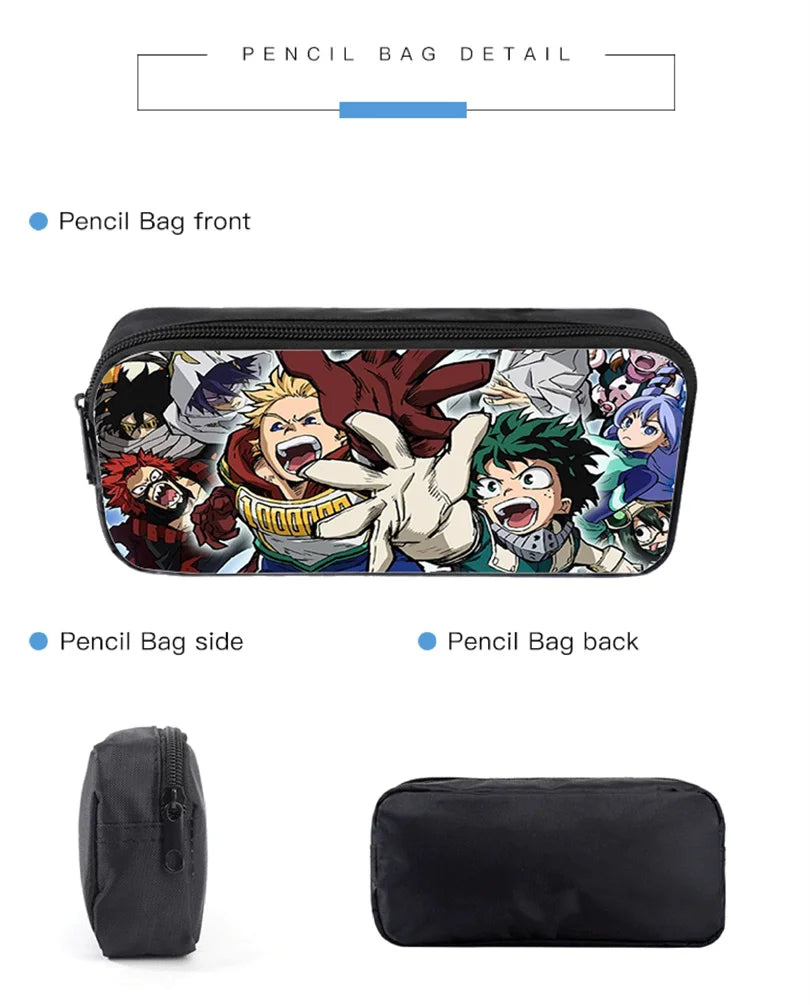 Anime Panda Print Backpack | Trendy School Bag for Kids