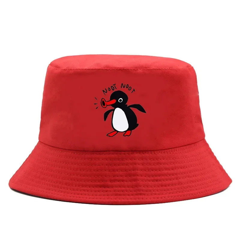 Reversible Summer Penguin Bucket Hat for Men & Women | Sun Protection