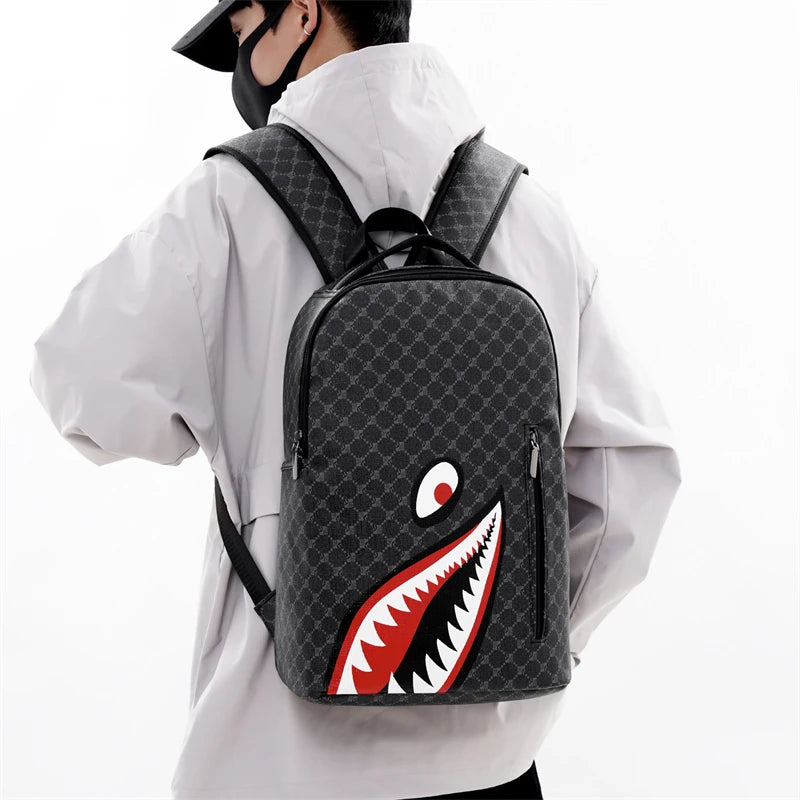Multifunctional Leather Backpack for Men | Stylish Travel & Work Bag