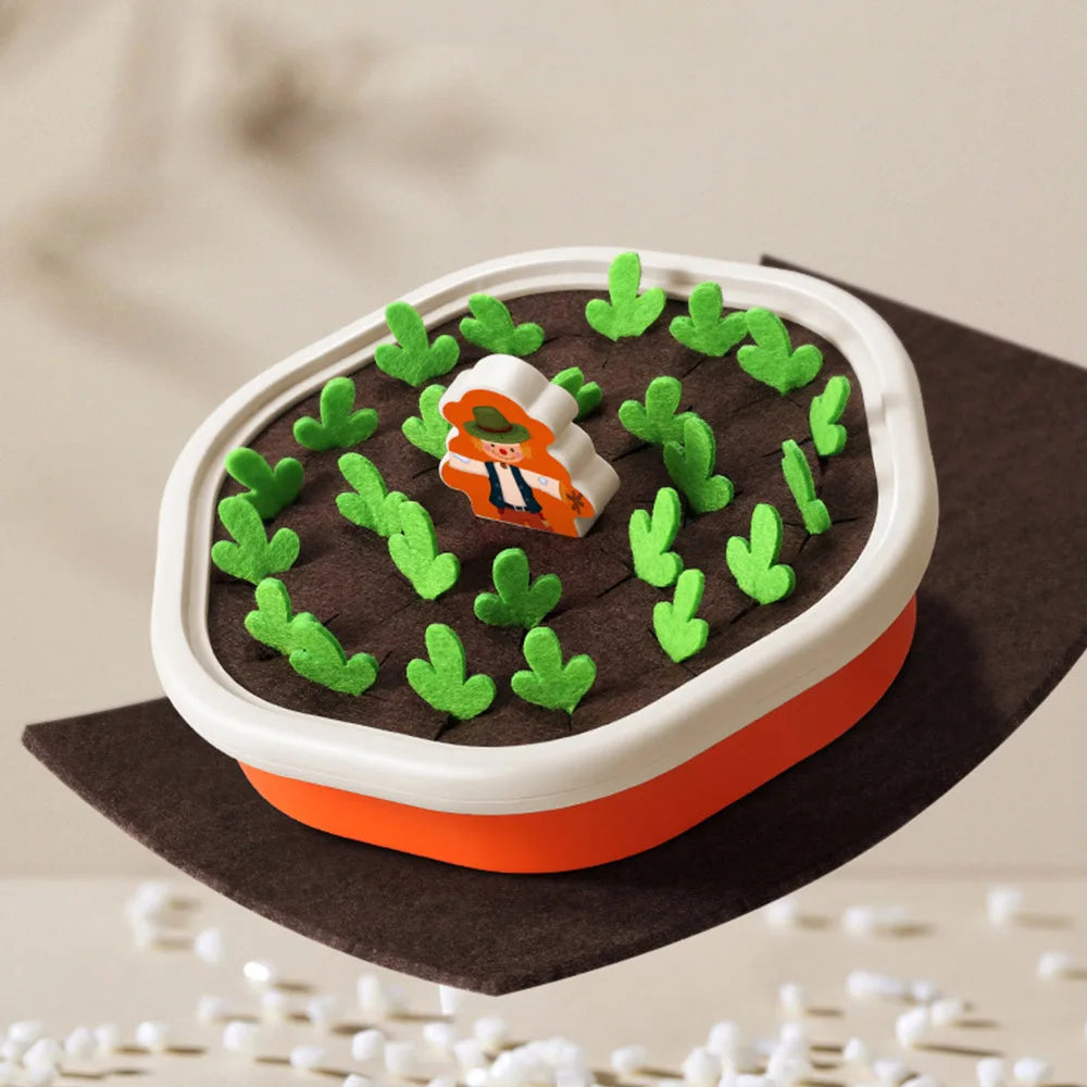 Colorful Shape Blocks Pull Carrot Game Set | Educational Toy for Kids