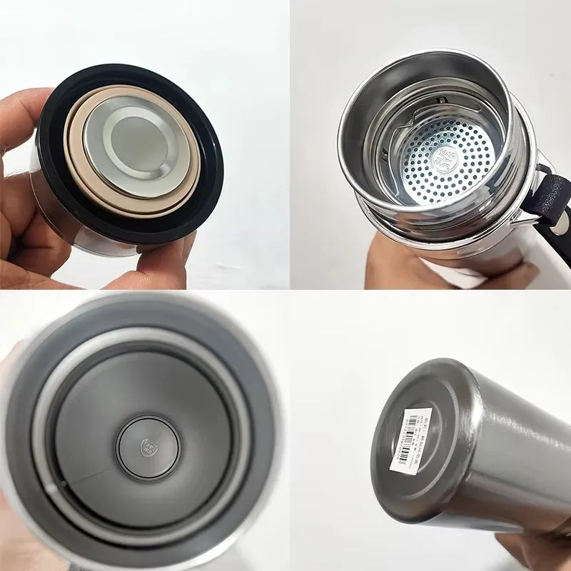 1L Stainless Steel Thermal Water Bottle | Hot & Cold Thermos Flask