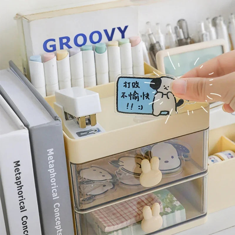 Clear Desktop Cosmetics Storage Box | Stylish Organizer & Rack