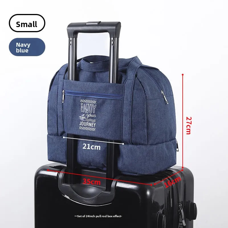 Double-Layer Waterproof Travel Bag for Gym & Swimming