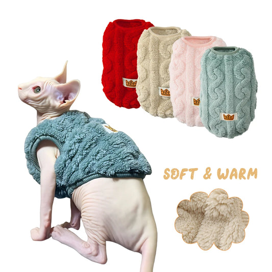 Chaleco Suéter de Lana Cálido para Mascotas Pequeñas | Ropa Acogedora