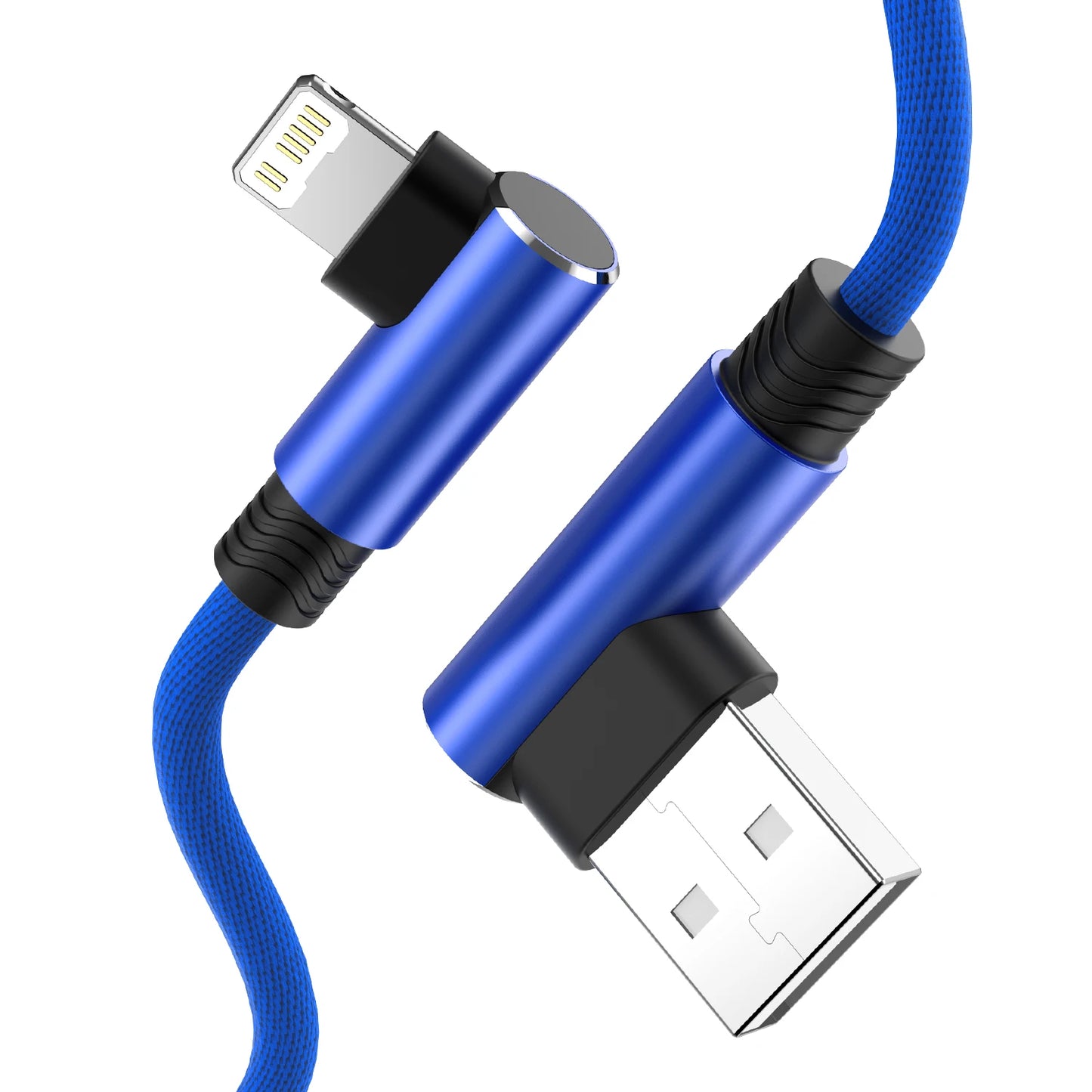 Fast Charge 90 Degree USB Cable for iPhone & iPad | 2m & 3m Options