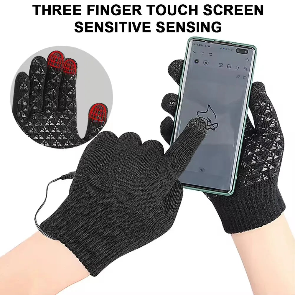 Rechargeable Heated Gloves | USB Winter Touchscreen Mittens