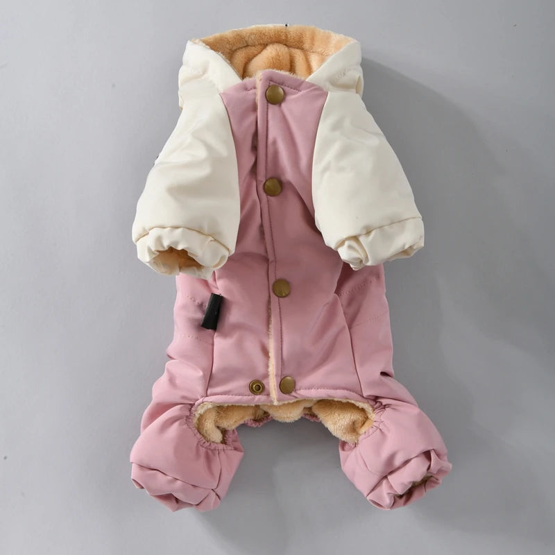Winter Dog Hoodie Overall | Cozy Snowsuit for Small & Medium Breeds