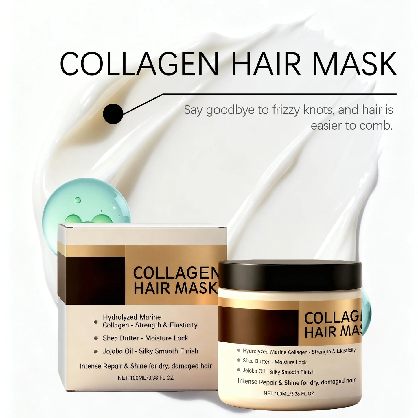 Collagen Hair Mask for Damaged Hair | Deep Conditioning Treatment