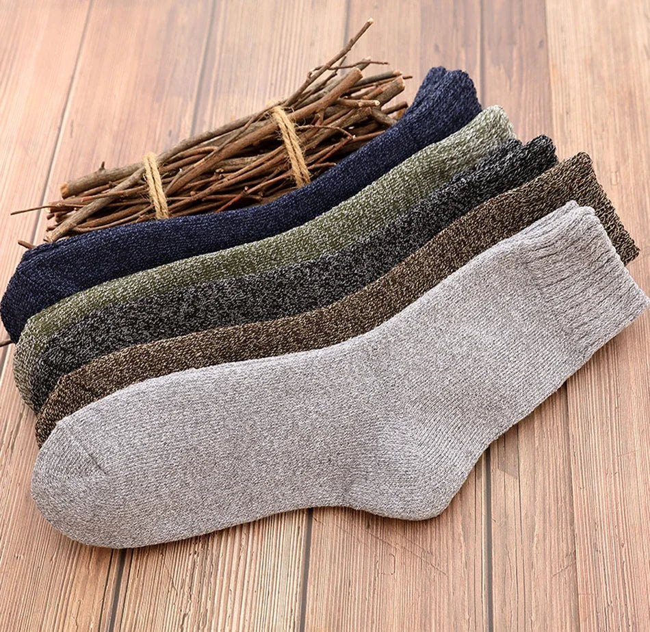 Thick Cotton Crew Socks for Men | Warm Comfortable Winter Gear
