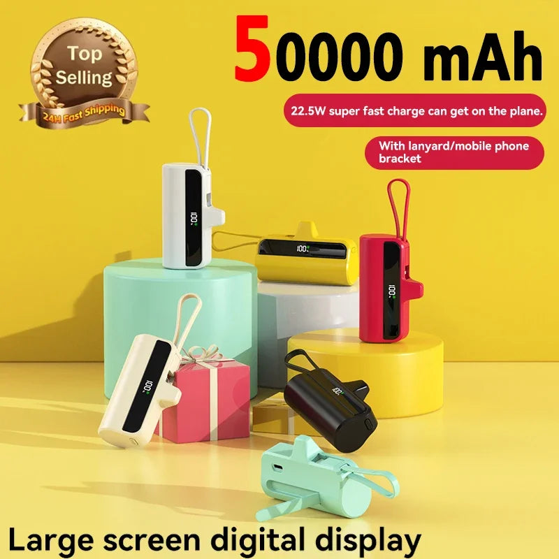 50000mAh Capsule Mobile Power Bank | Ultimate Portable Charger