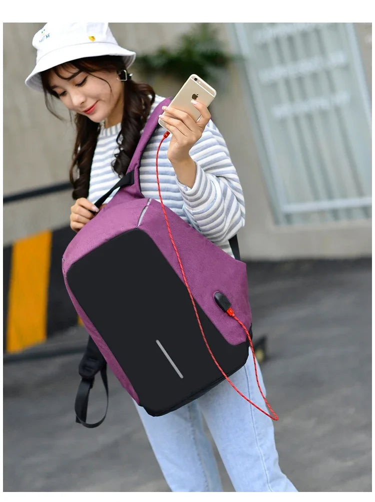 Waterproof Anti-Theft Backpack | Stylish Large Capacity Bag
