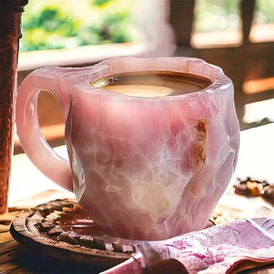 Tazas de Café Vibrantes de Resina Natural de Gran Capacidad