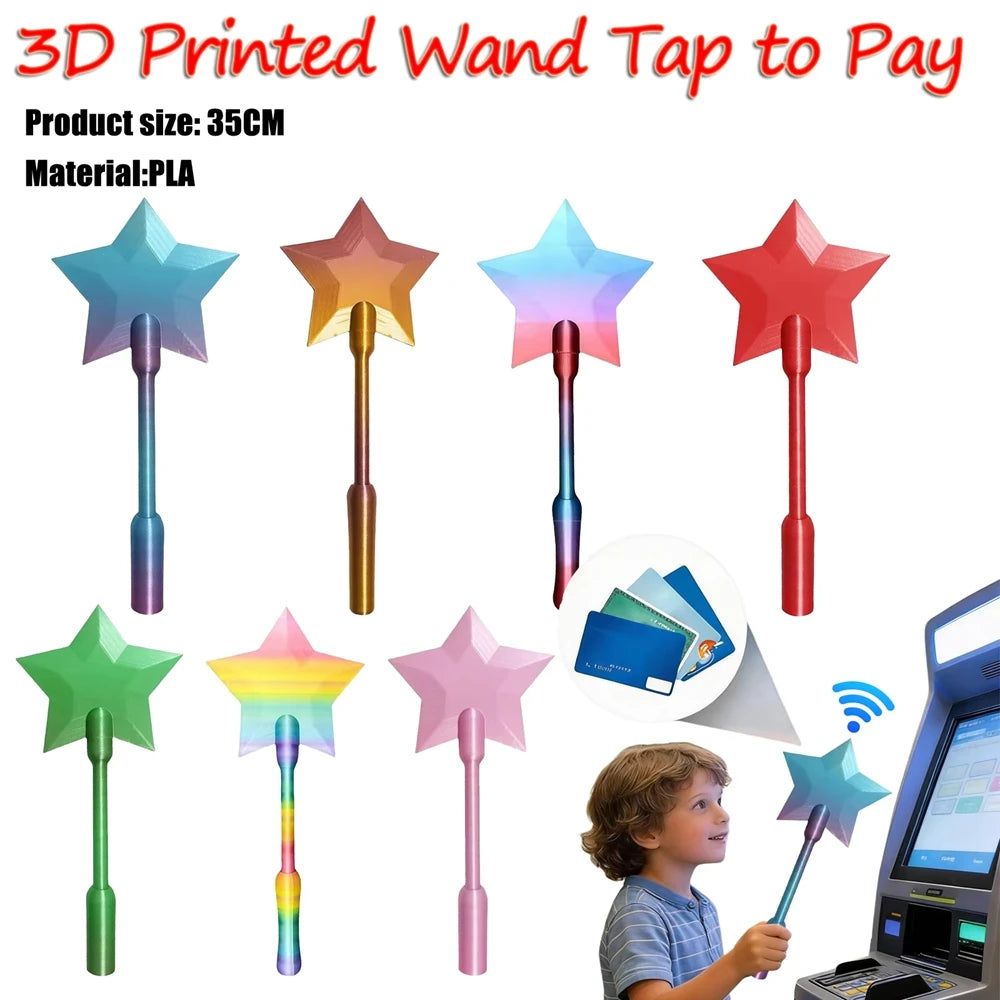 3D Printed Magic Wand Card Holder | Fun & Stylish Payment Accessory
