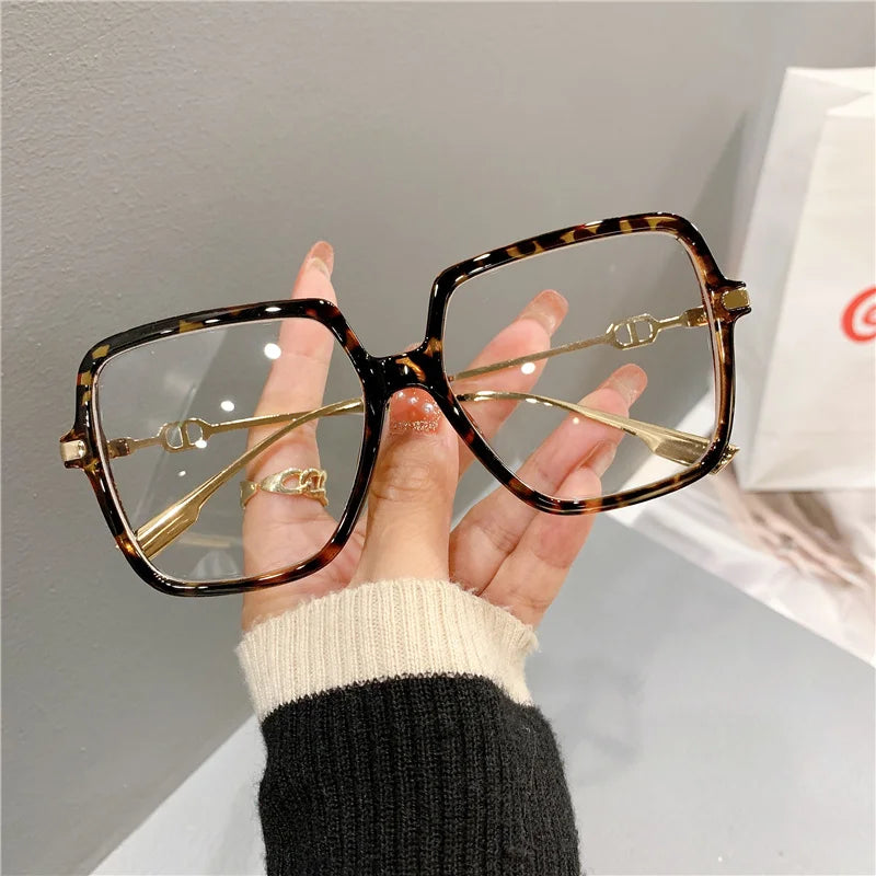 Women's Oversized Square Retro Eyewear | Anti-Blue Light Glasses 2026