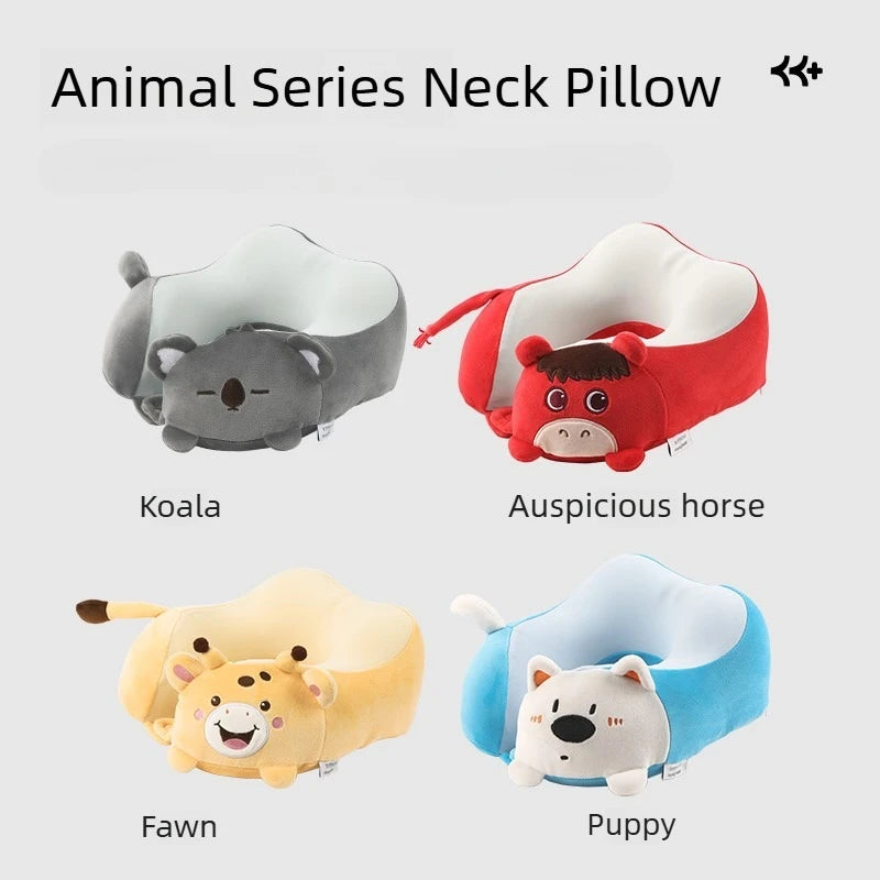Cute Animal U-Shaped Neck Pillow | Ergonomic Travel Support
