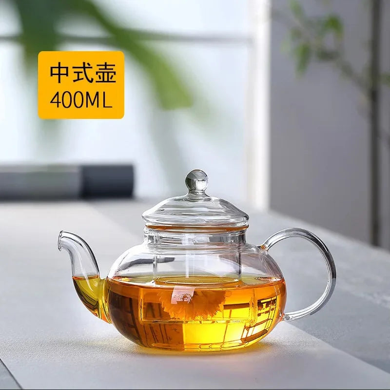 1000ML Heat Resistant Glass Tea Pot with Infuser | Elegant Tea Brewing