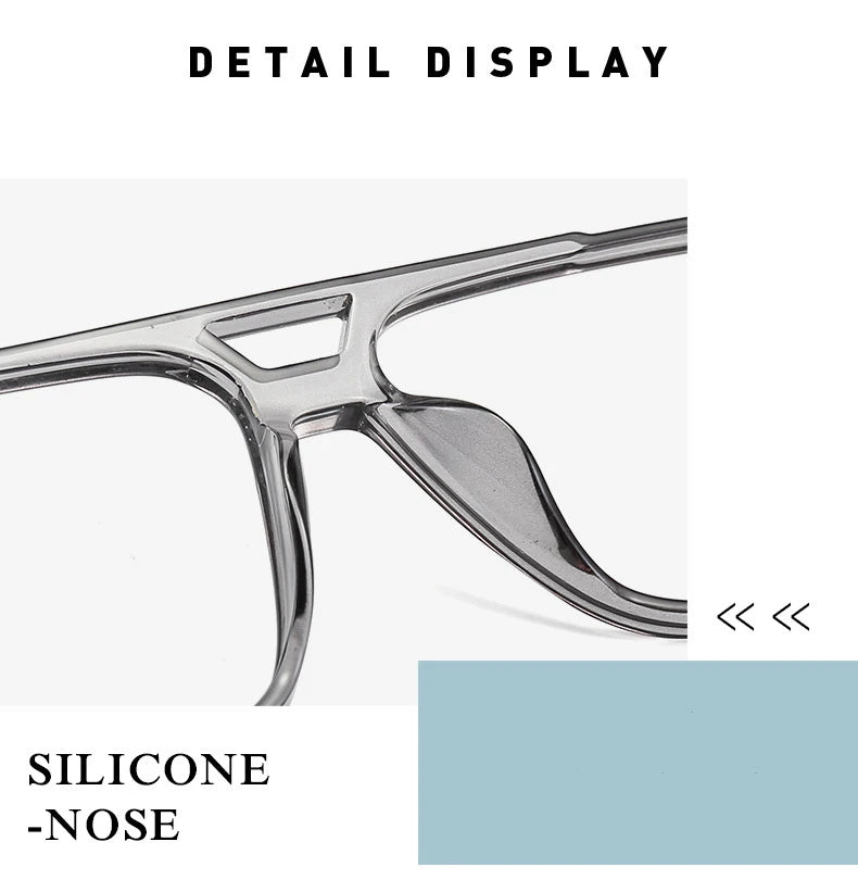 Myopia Eyeglasses with Anti Blue Light & Photochromic Lenses