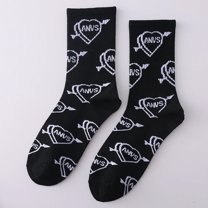 Funny Men's Crew Socks | Comfortable Cartoon Cotton Socks